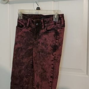 Red acid wash Hot Topic jeans